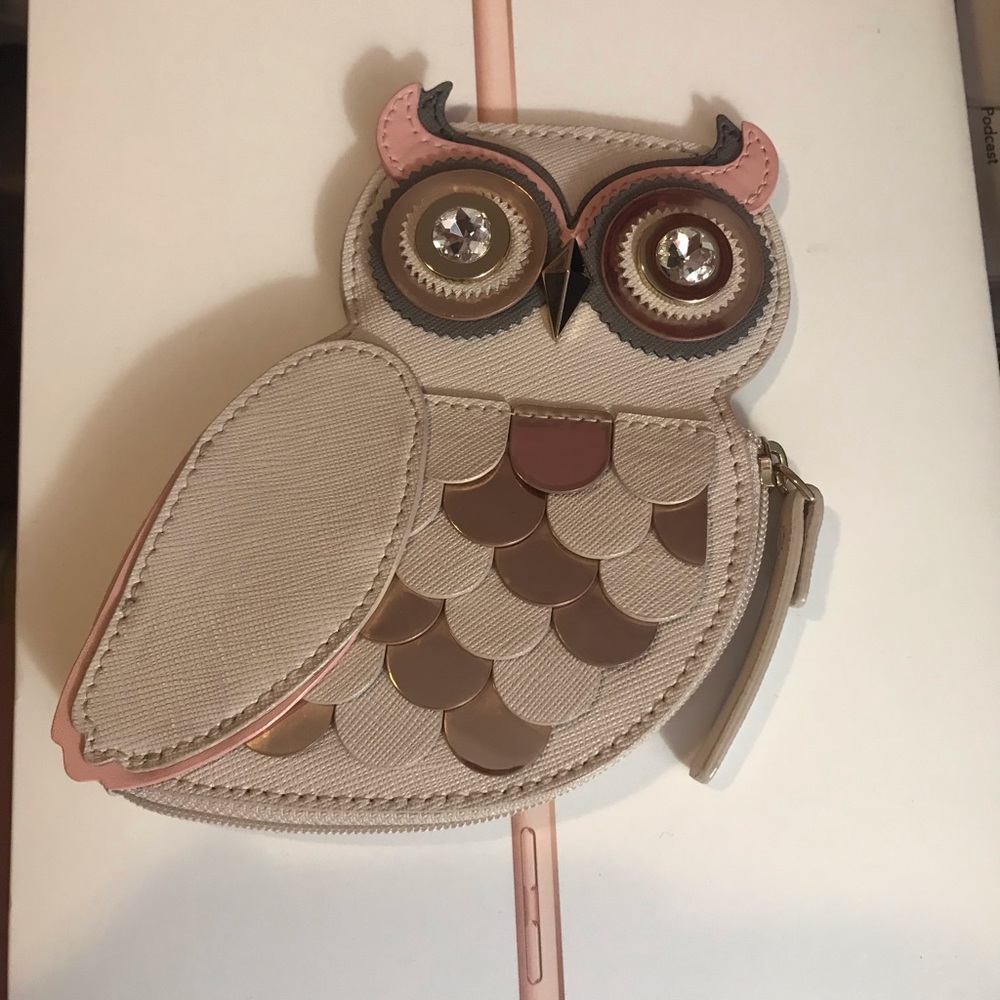 NWOT Kate Spade owl coin purse